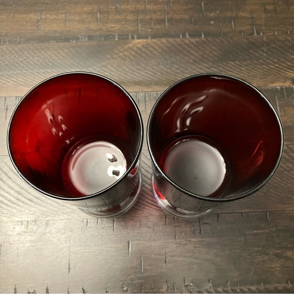 Vintage Luminarc Cavalier Ruby red 8oz glass - Picture 2 of 3